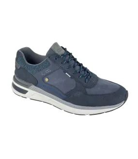 Mens two tone trainers navy blue R21