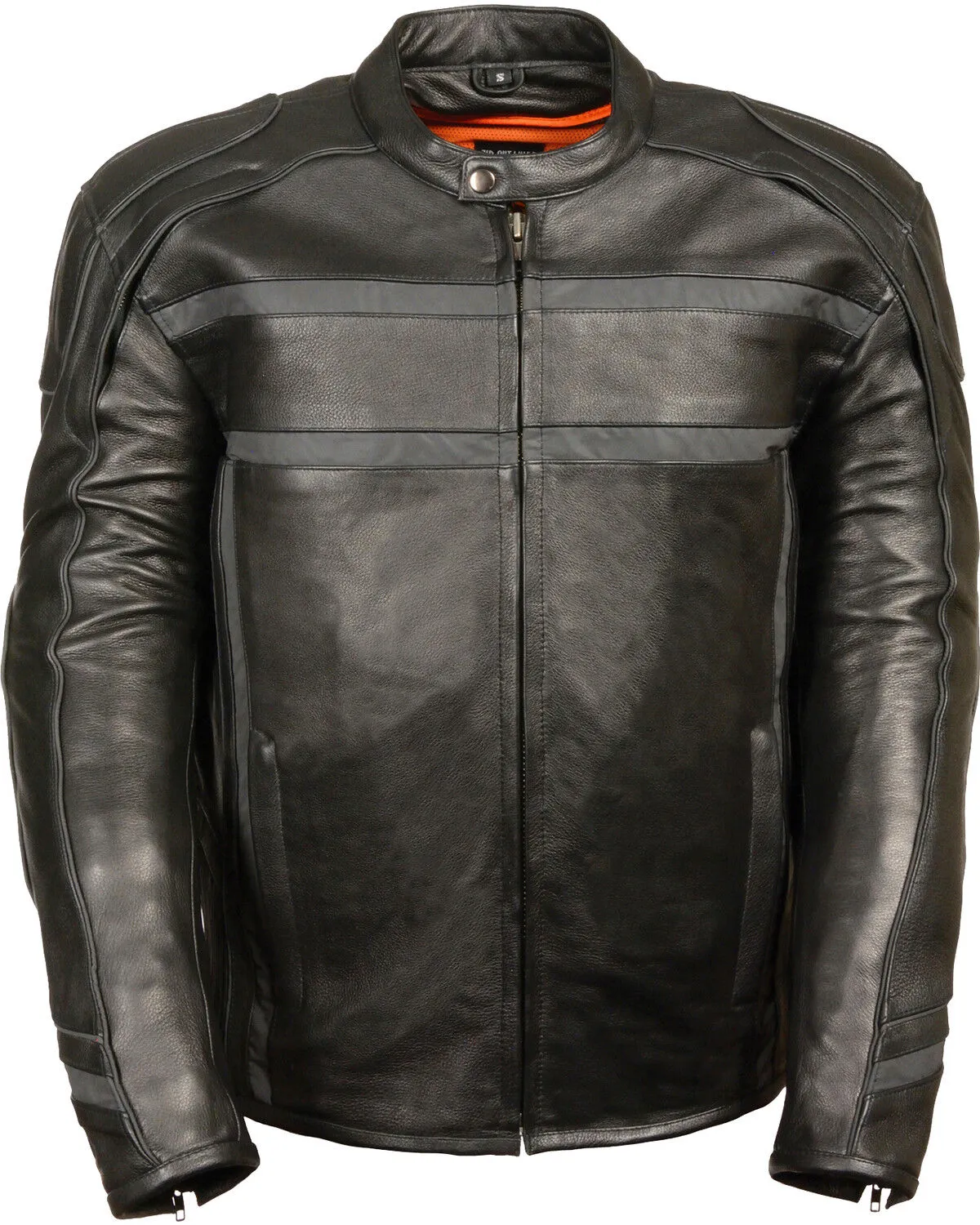 Milwaukee Leather Men's Reflective Band Scooter Jacket - Big 3X