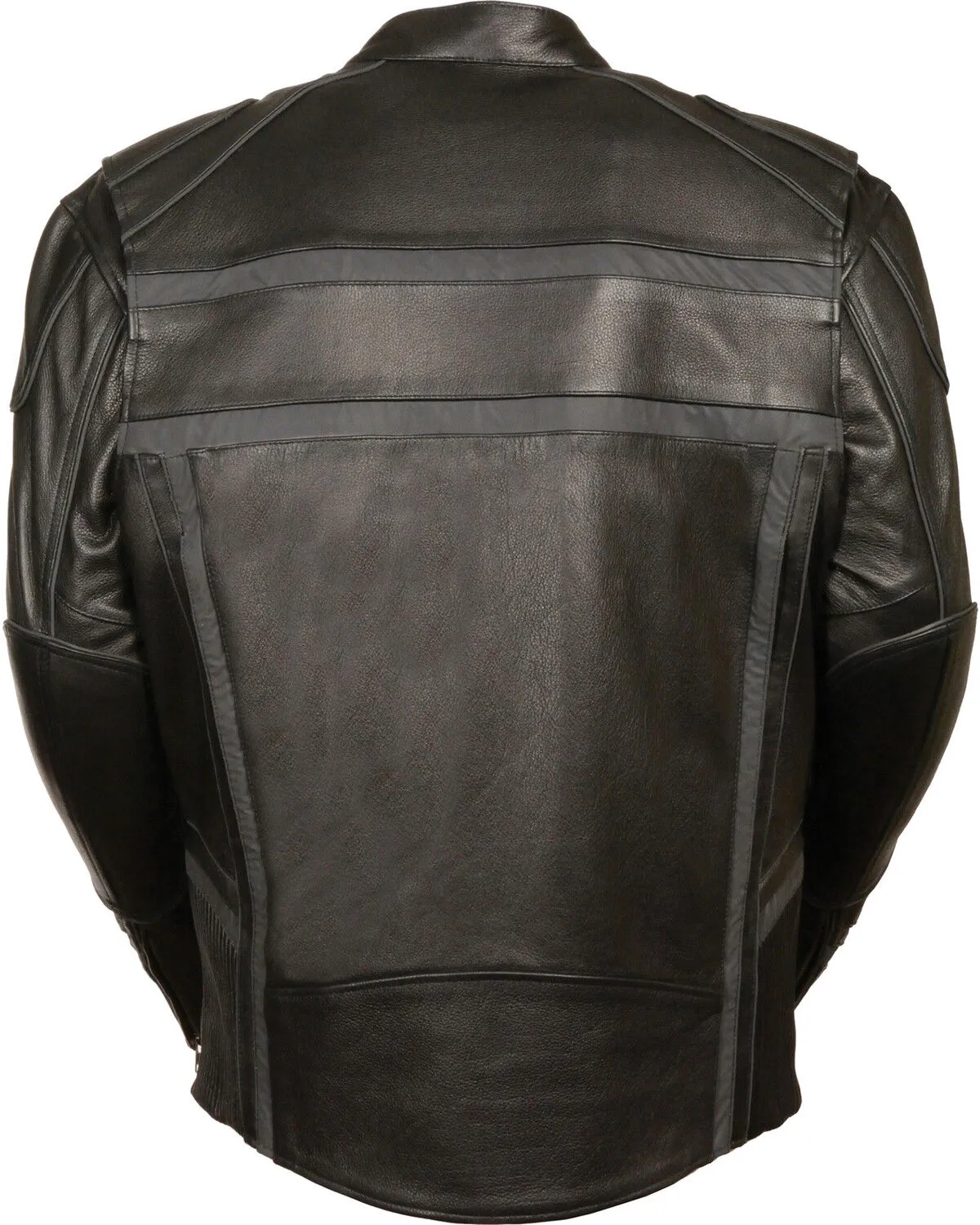 Milwaukee Leather Men's Reflective Band Scooter Jacket - Big 3X