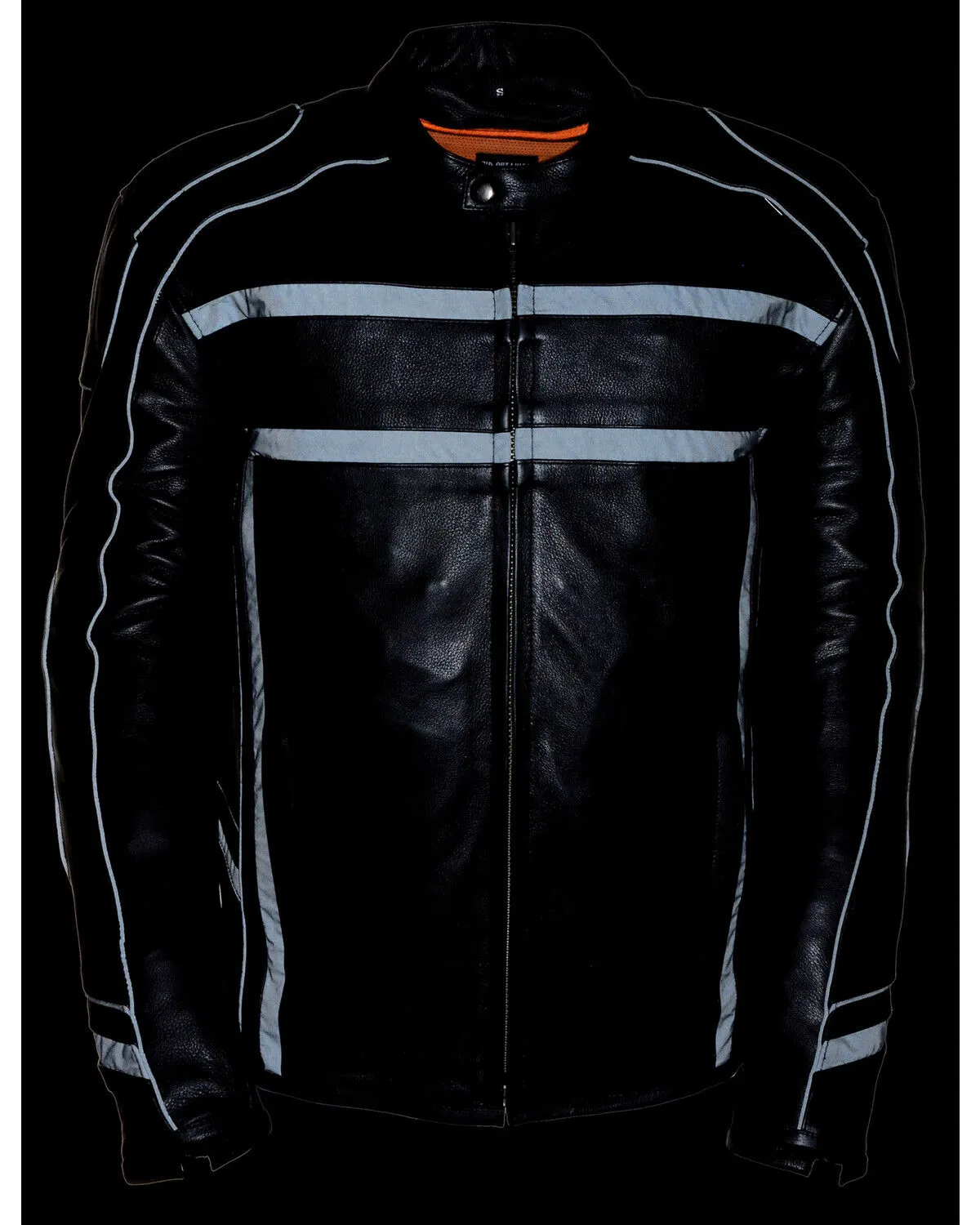 Milwaukee Leather Men's Reflective Band Scooter Jacket - Big 3X