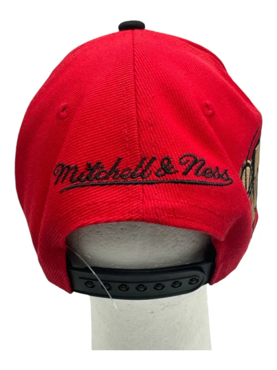 Mitchell & Ness Red & Black Men's Hat