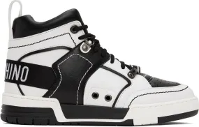 Moschino Black & White Streetball Sneakers