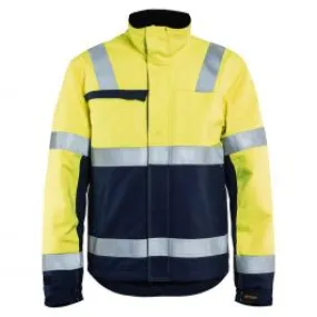 Multinorm Winter Jacket 4069 High Vis Geel/Marineblauw - Blåkläder