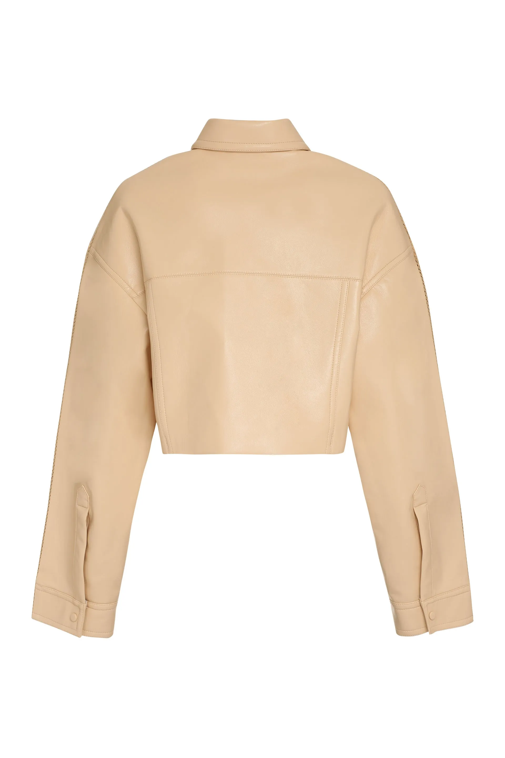 Nanushka Cropped Long Sleeved Jacket