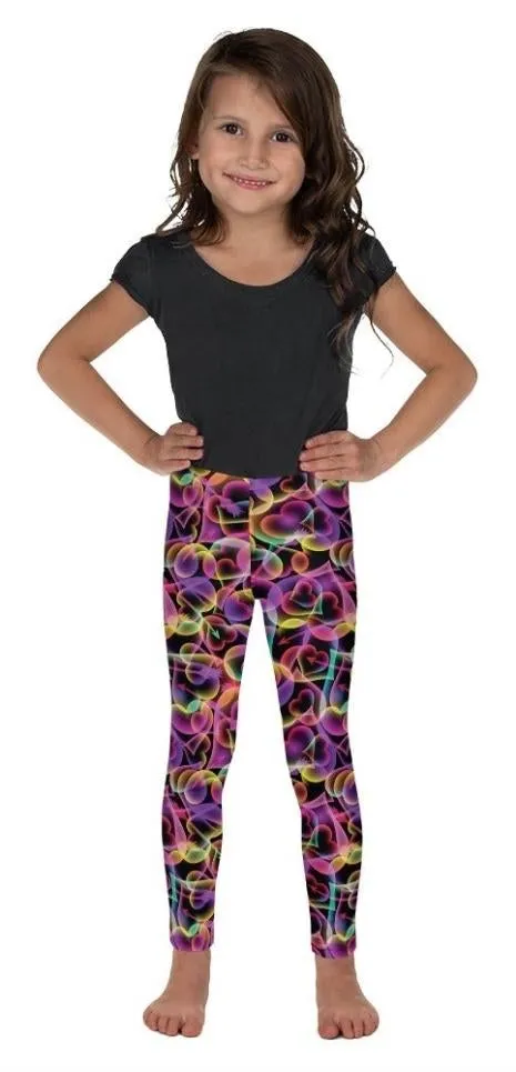 Neon Heart Kid's Leggings