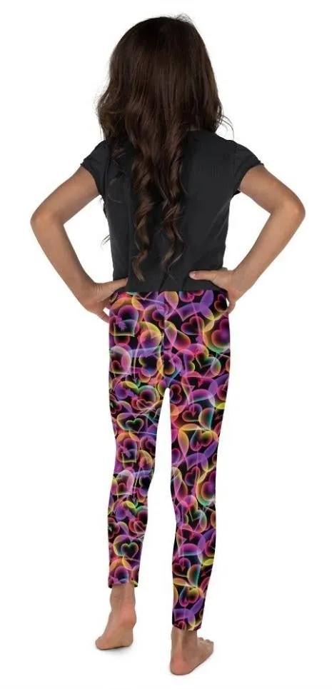 Neon Heart Kid's Leggings