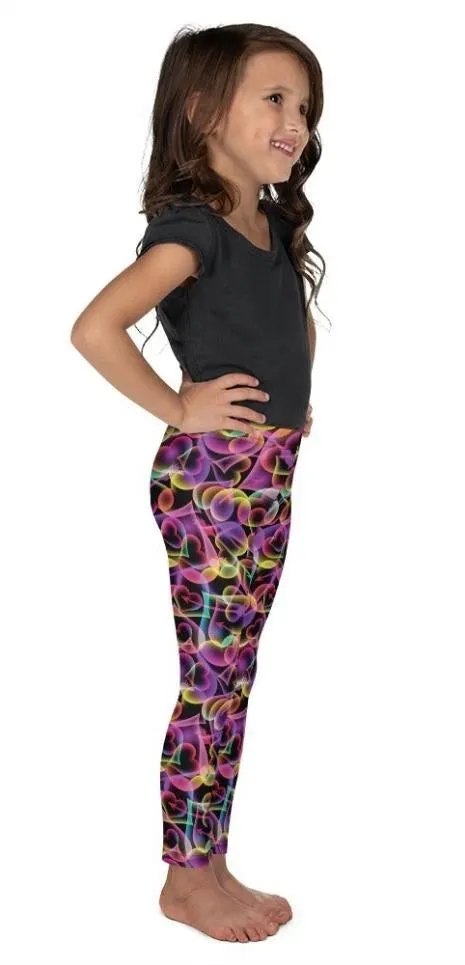 Neon Heart Kid's Leggings