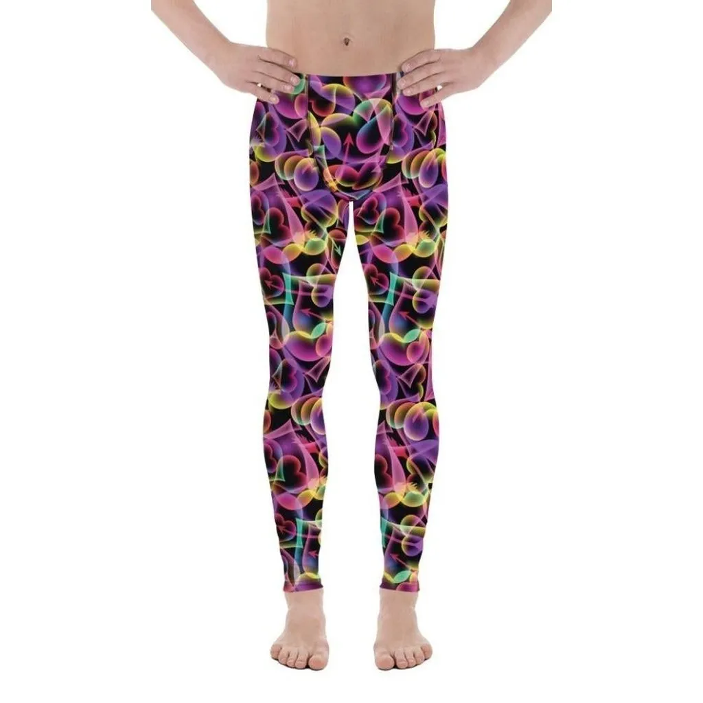 Neon Heart Men's Leggings