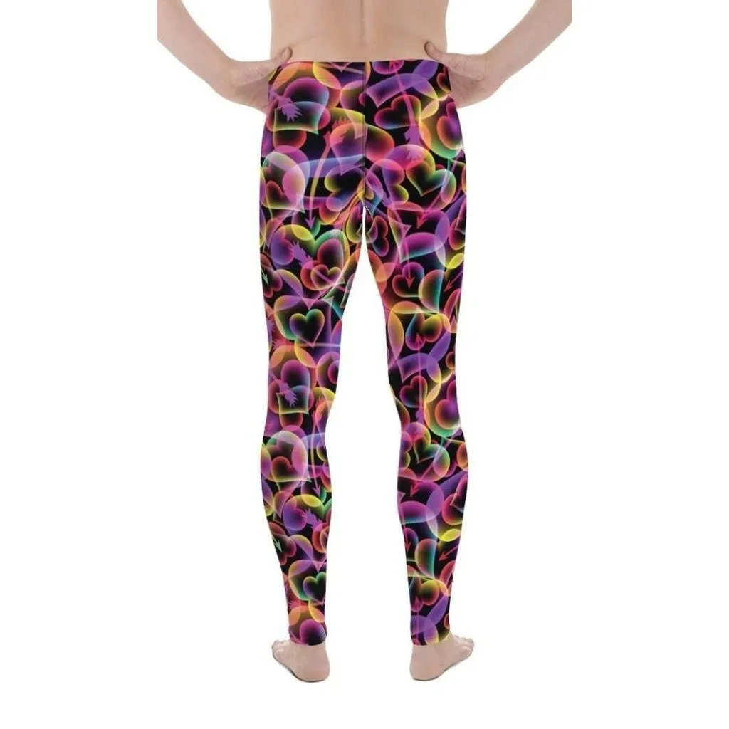 Neon Heart Men's Leggings