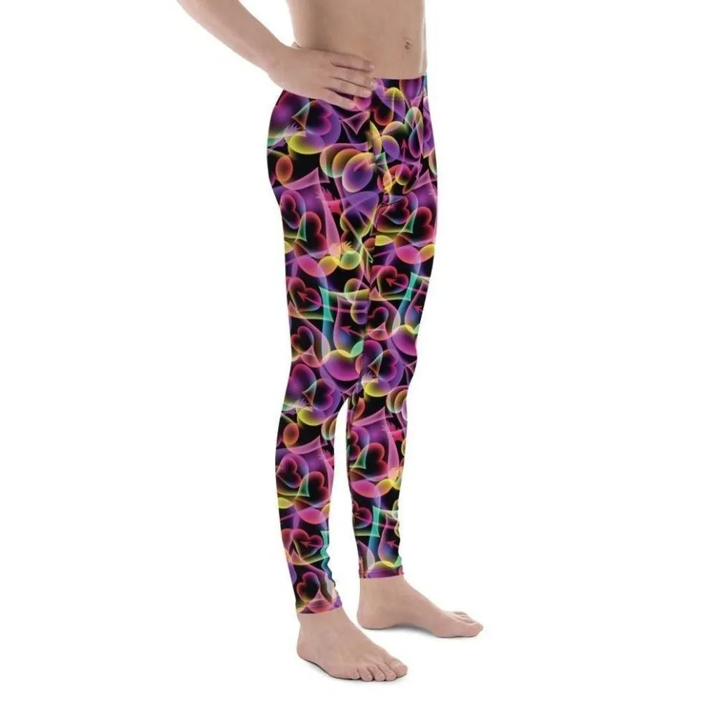 Neon Heart Men's Leggings