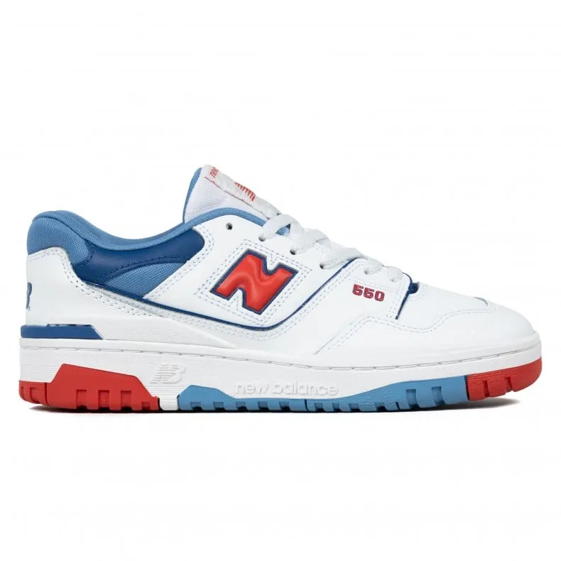 New Balance 550 GS (White/True Red)