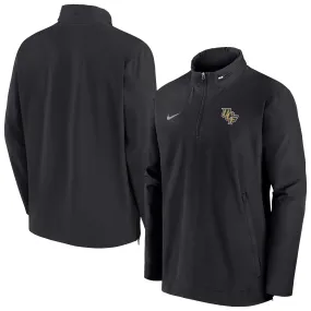 Nike UCF Knights Black 2024 Sideline Coach Half-Zip Hoodie Jacket