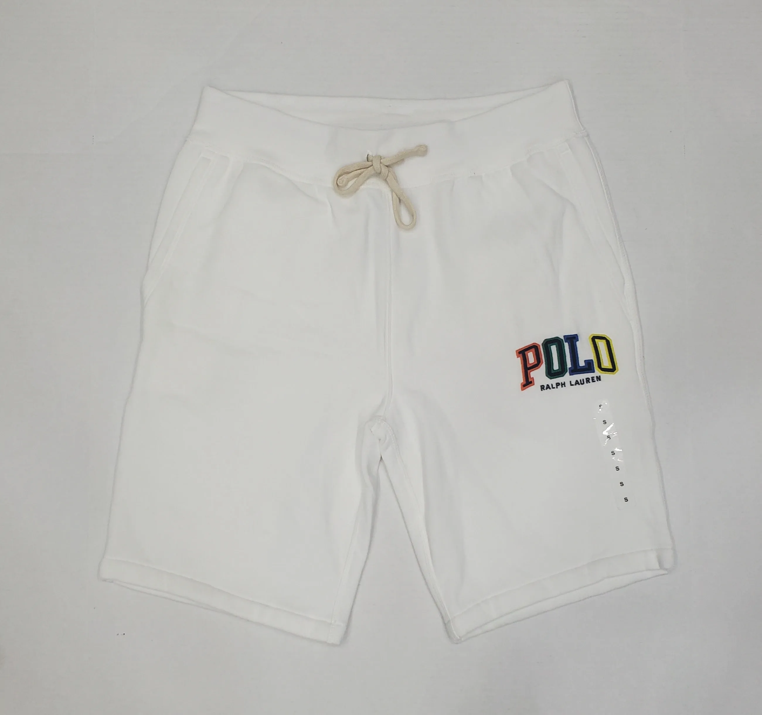 Nwt Polo Spellout White Embroidered Shorts