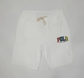 Nwt Polo Spellout White Embroidered Shorts