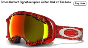 Oakley Simon Dumont Signature Splice Goggles w/ Fire Lens