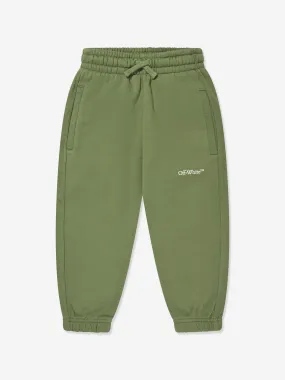 Off-White Boys Bookish Diag Joggers in Green