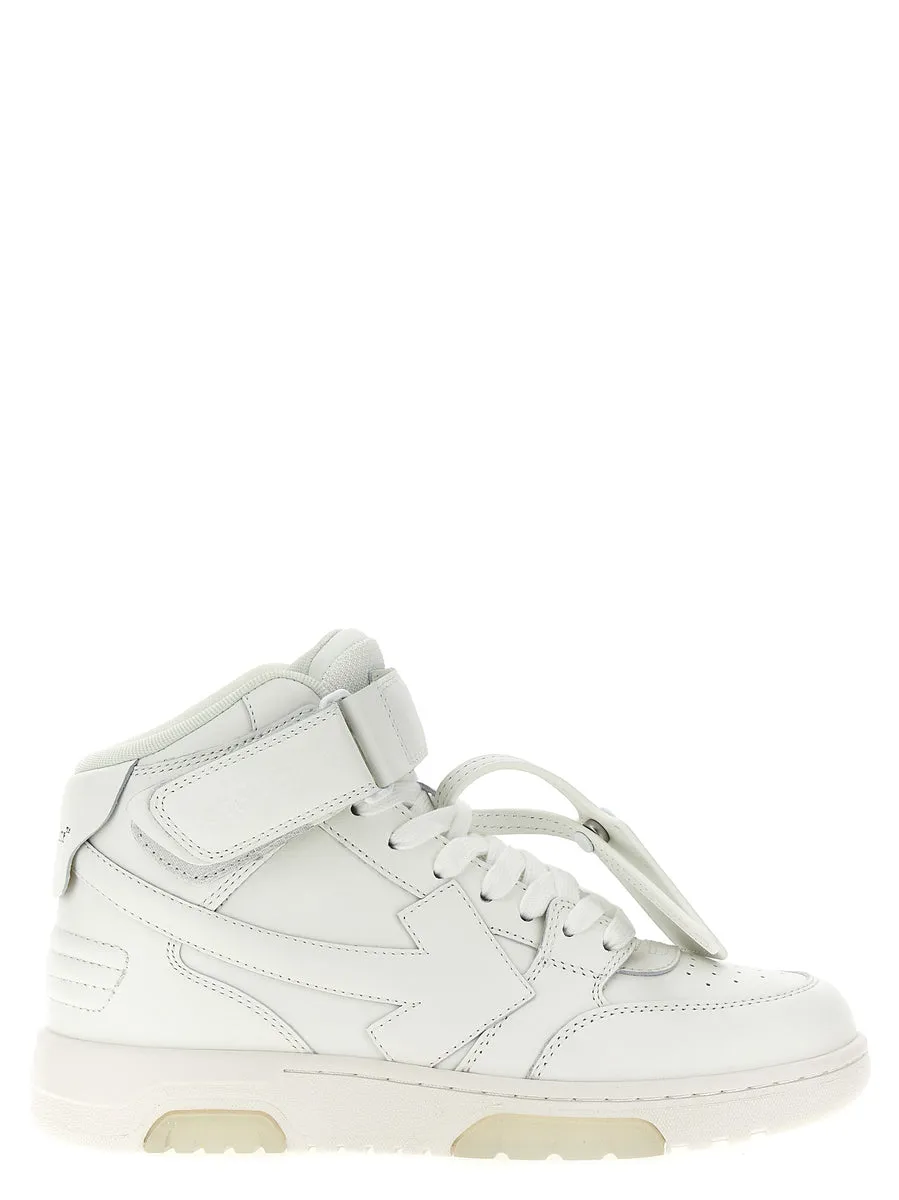 Off White    Off White 'Out Of Office Mid Top Lea' Sneakers