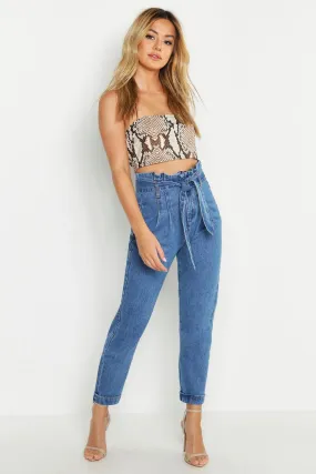 Petite Paper Bag Waist Jean