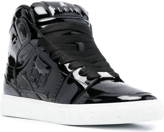 Philipp Plein Super Street Skull Bones hi-top sneakers Black