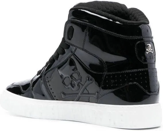 Philipp Plein Super Street Skull Bones hi-top sneakers Black