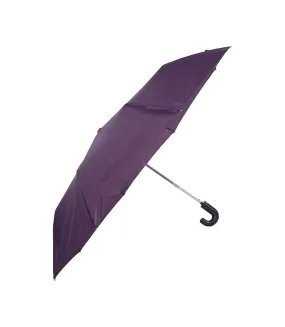 Plain walking folding umbrella one size berry Mountain Warehouse