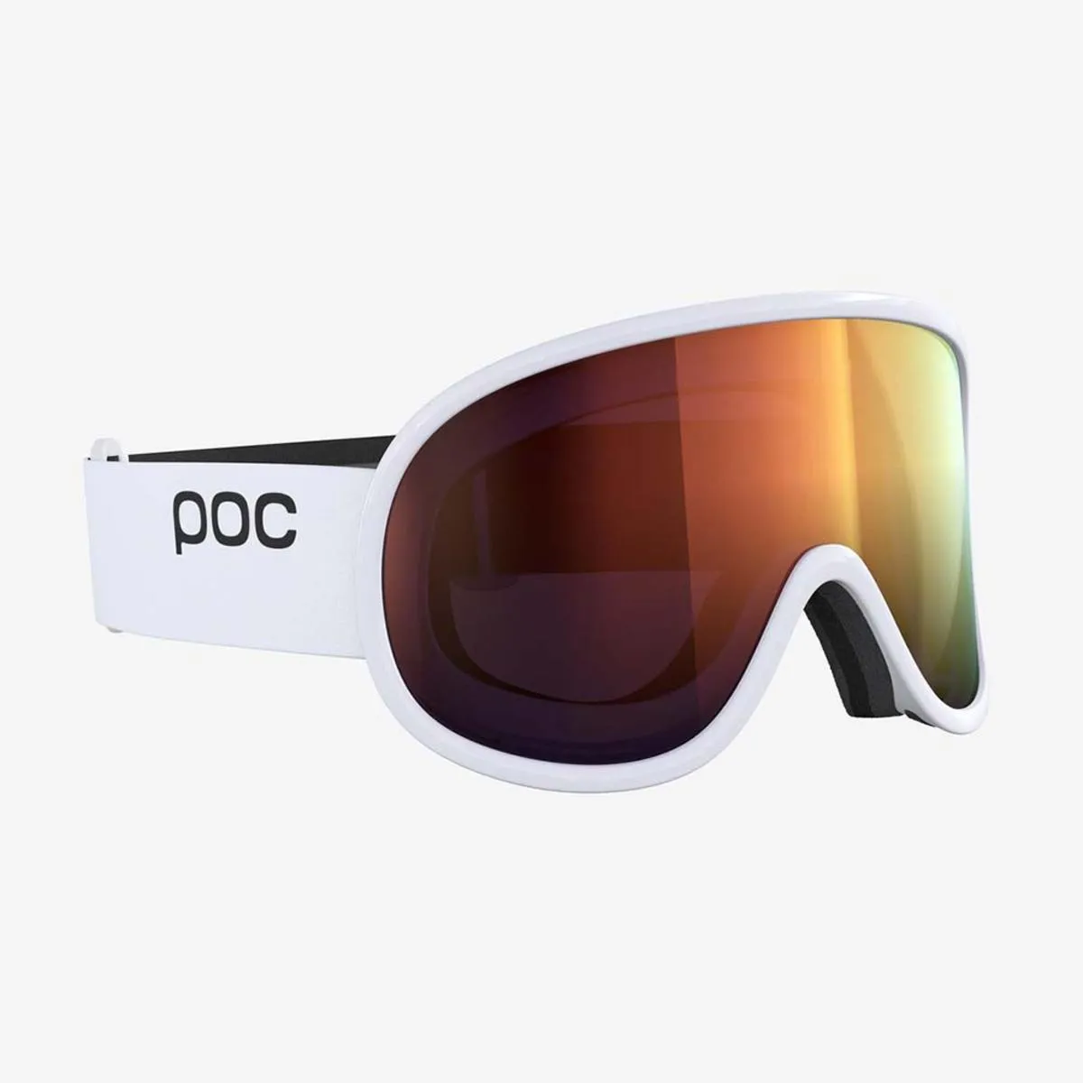 POC Retina Big Clarity Goggles Spektris Orange Lens - Hydrogen White Frame