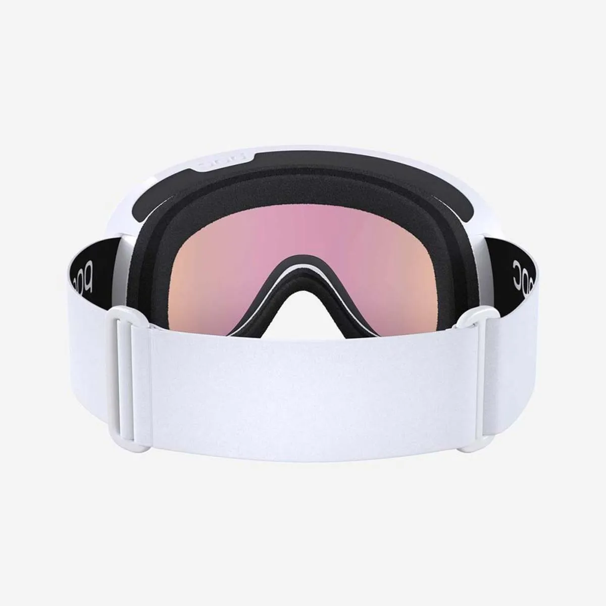 POC Retina Big Clarity Goggles Spektris Orange Lens - Hydrogen White Frame