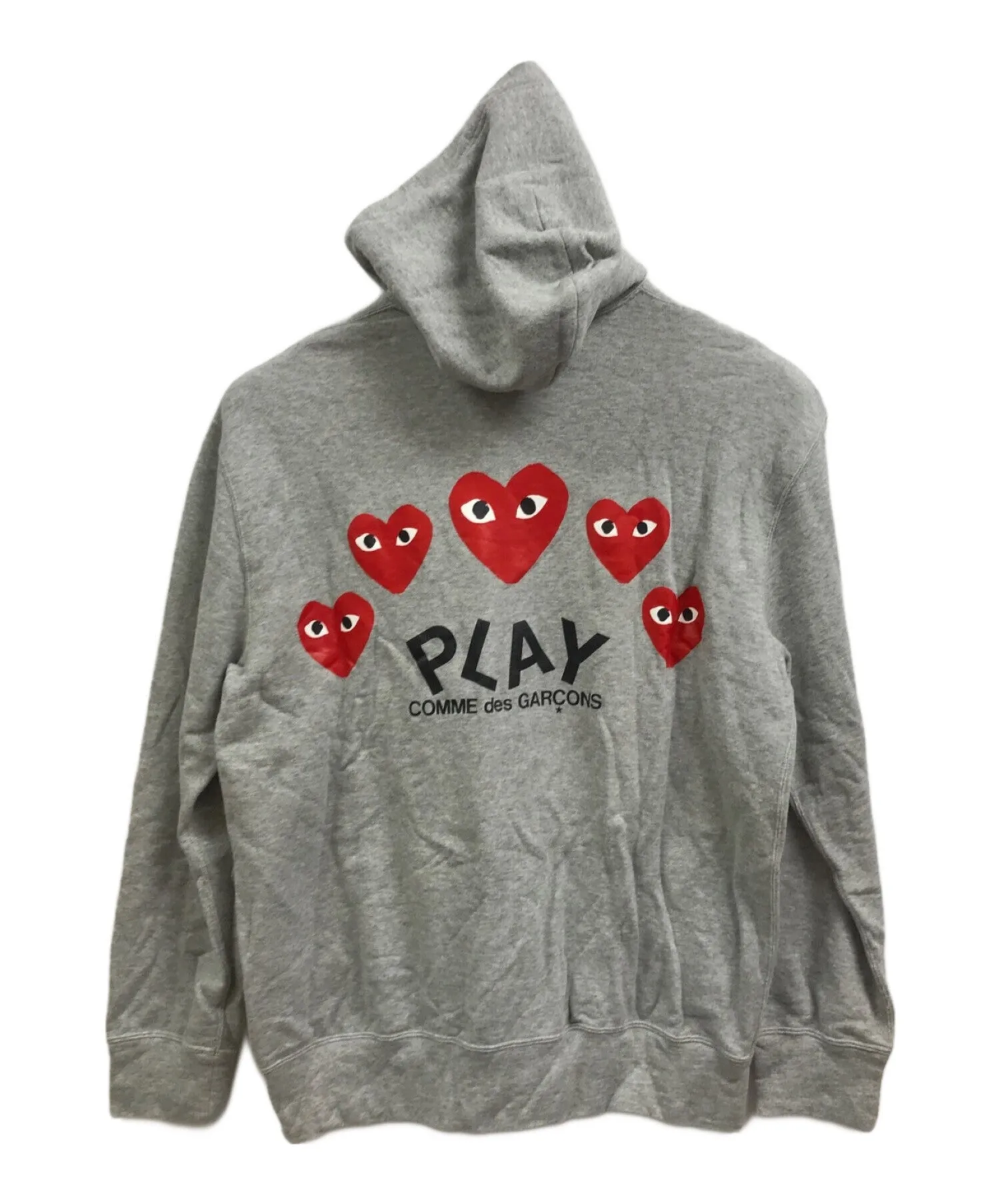 [Pre-owned] PLAY COMME des GARCONS Heart Print Zip Hoodie AZ-T250