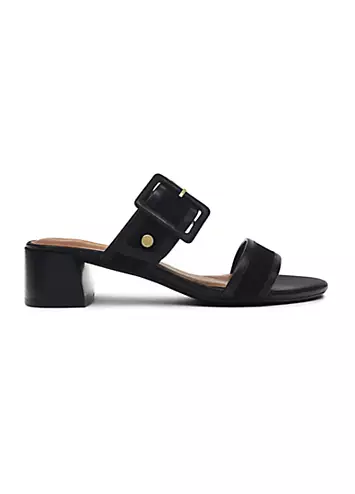 Radley London Black Buckle Mule Buckle Mule Sandals | Grattan