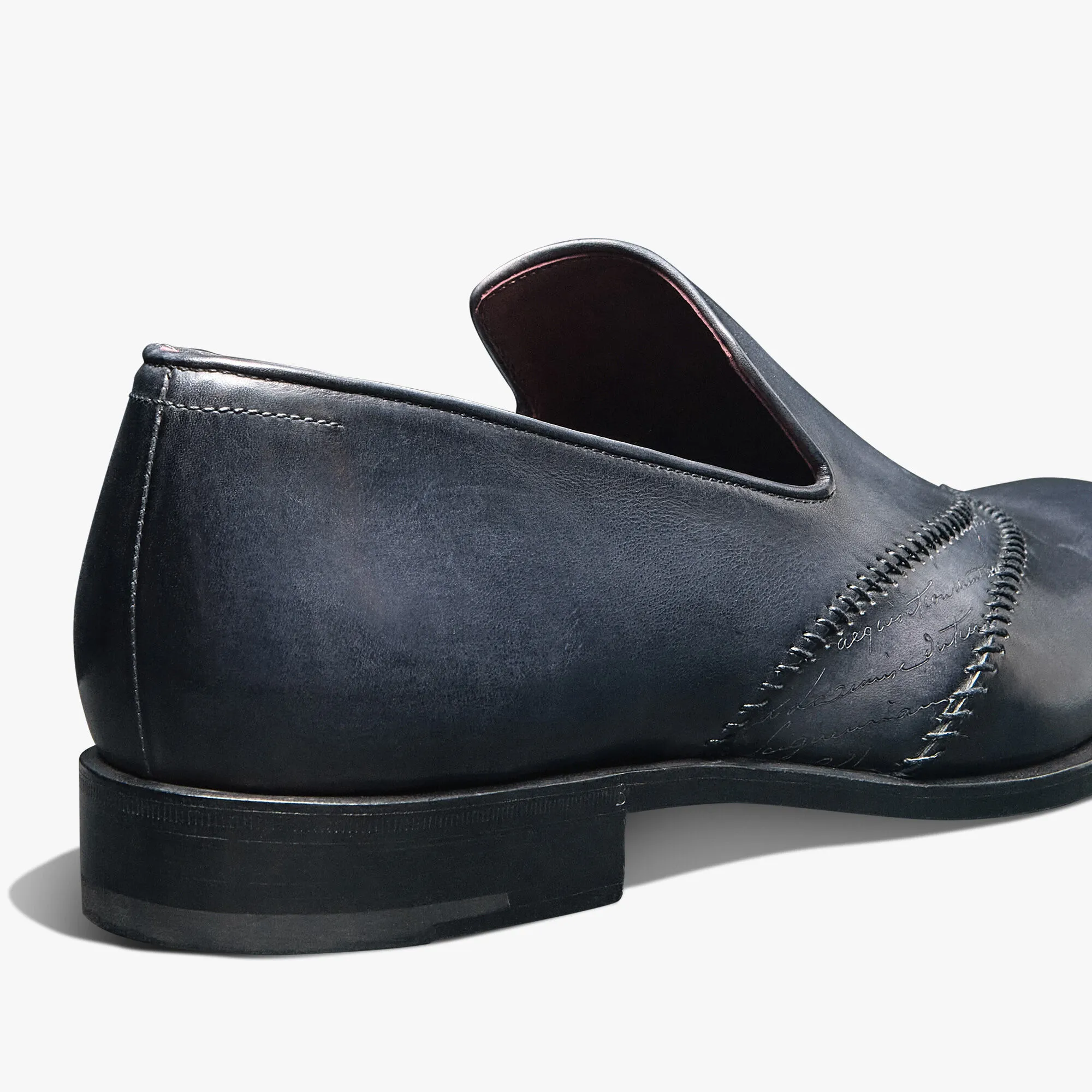 Rapiécé-Reprisé Scritto Leather Slipper