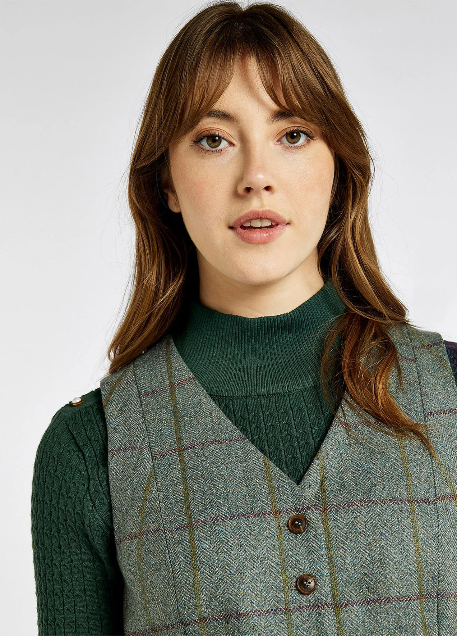 Redberry Tweed Waistcoat - Sorrel