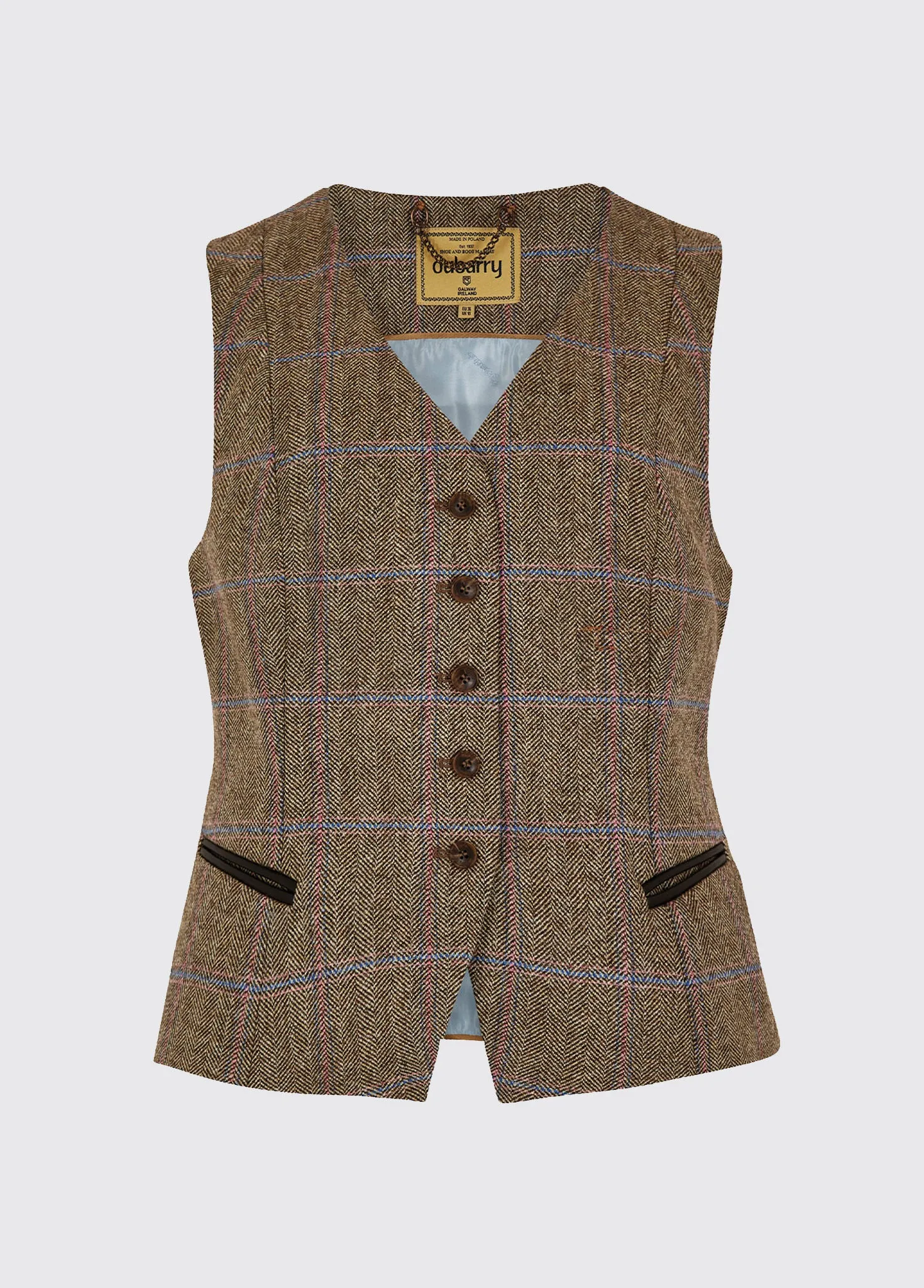 Redberry Tweed Waistcoat - Woodrose