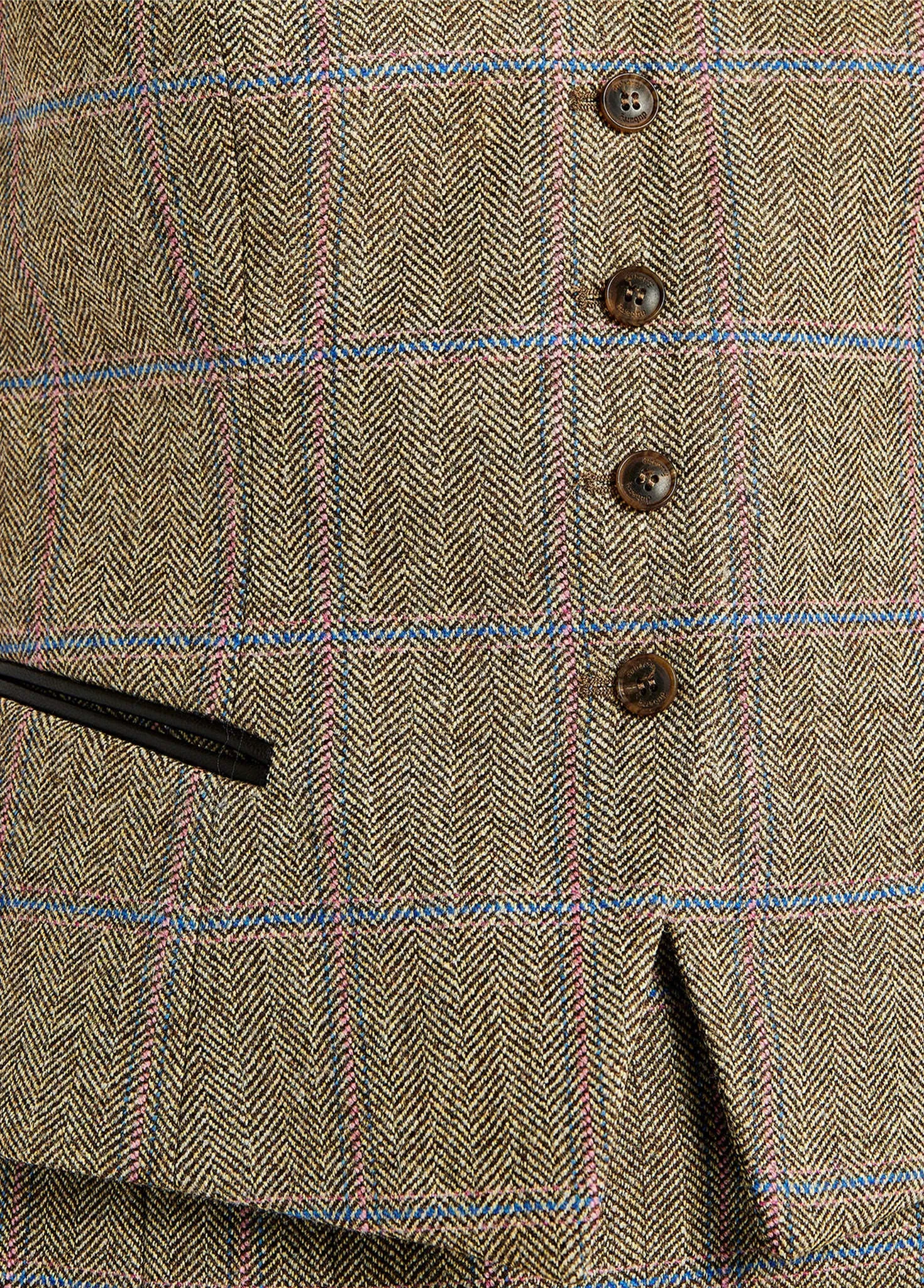 Redberry Tweed Waistcoat - Woodrose