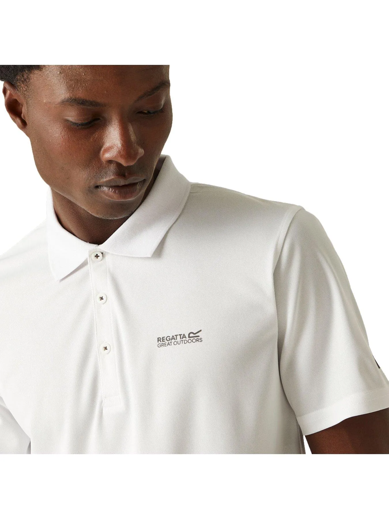 Regatta Mens Maverik V Polo - White