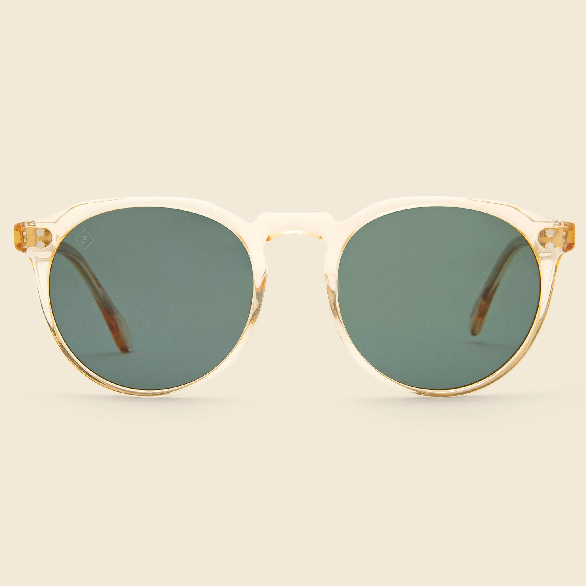 Remmy Sunglasses - Champagne Crystal/Green