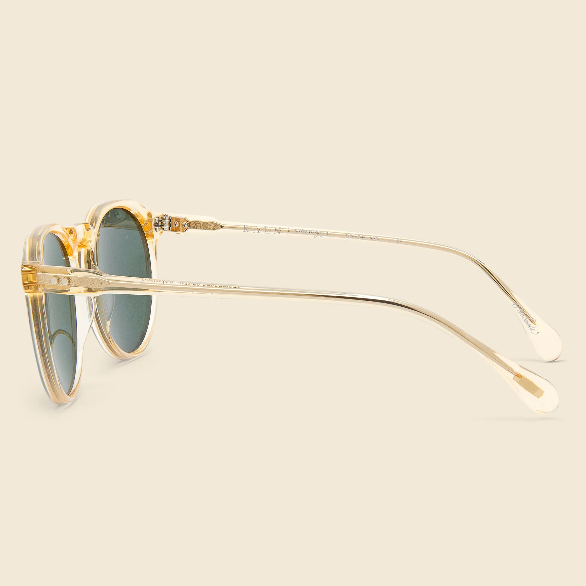 Remmy Sunglasses - Champagne Crystal/Green