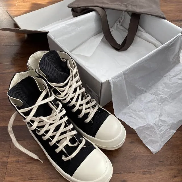 Rick owens drkshdw high top sneakers