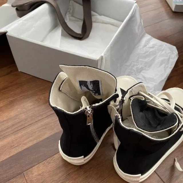 Rick owens drkshdw high top sneakers