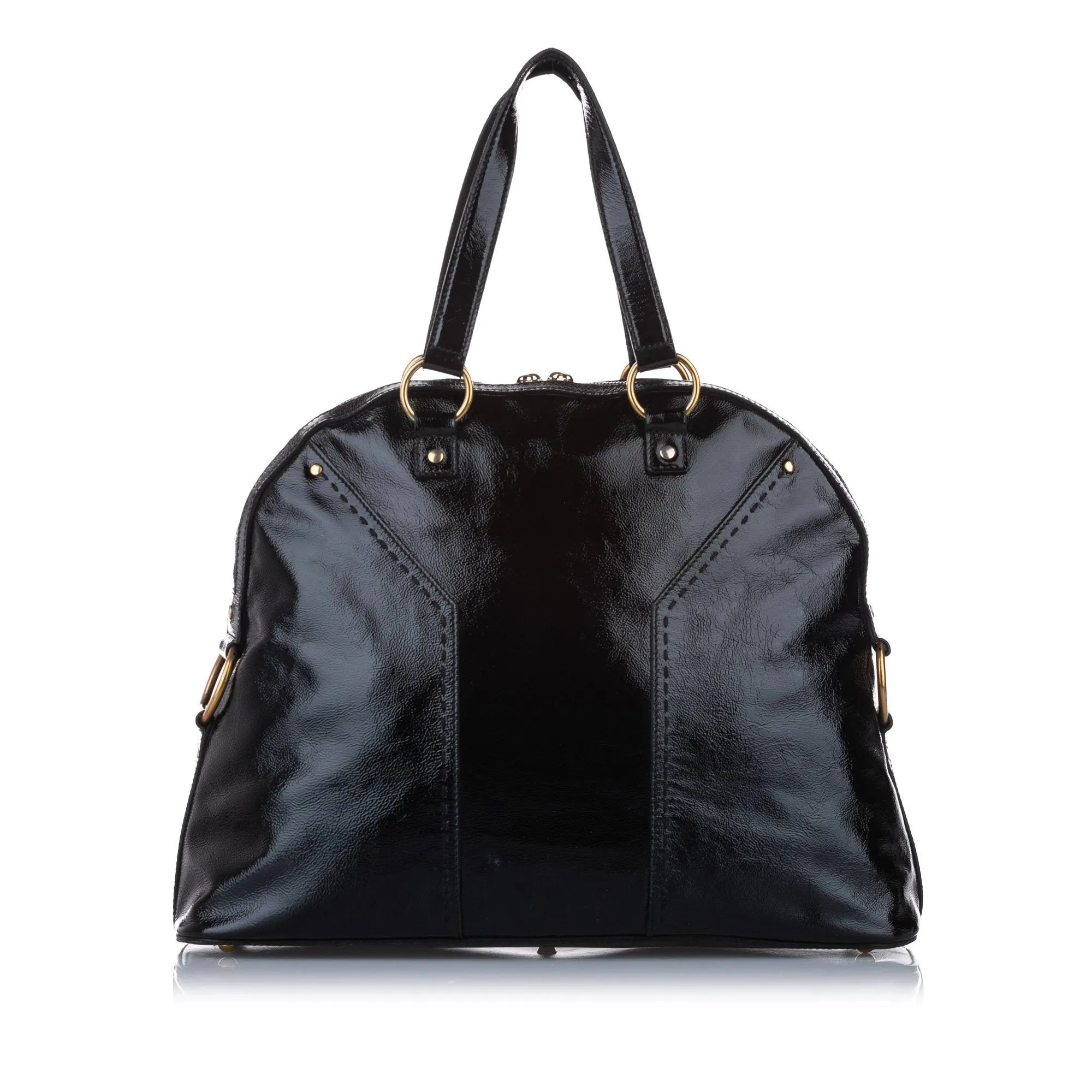 Saint Laurent Black Muse Patent Leather Handbag