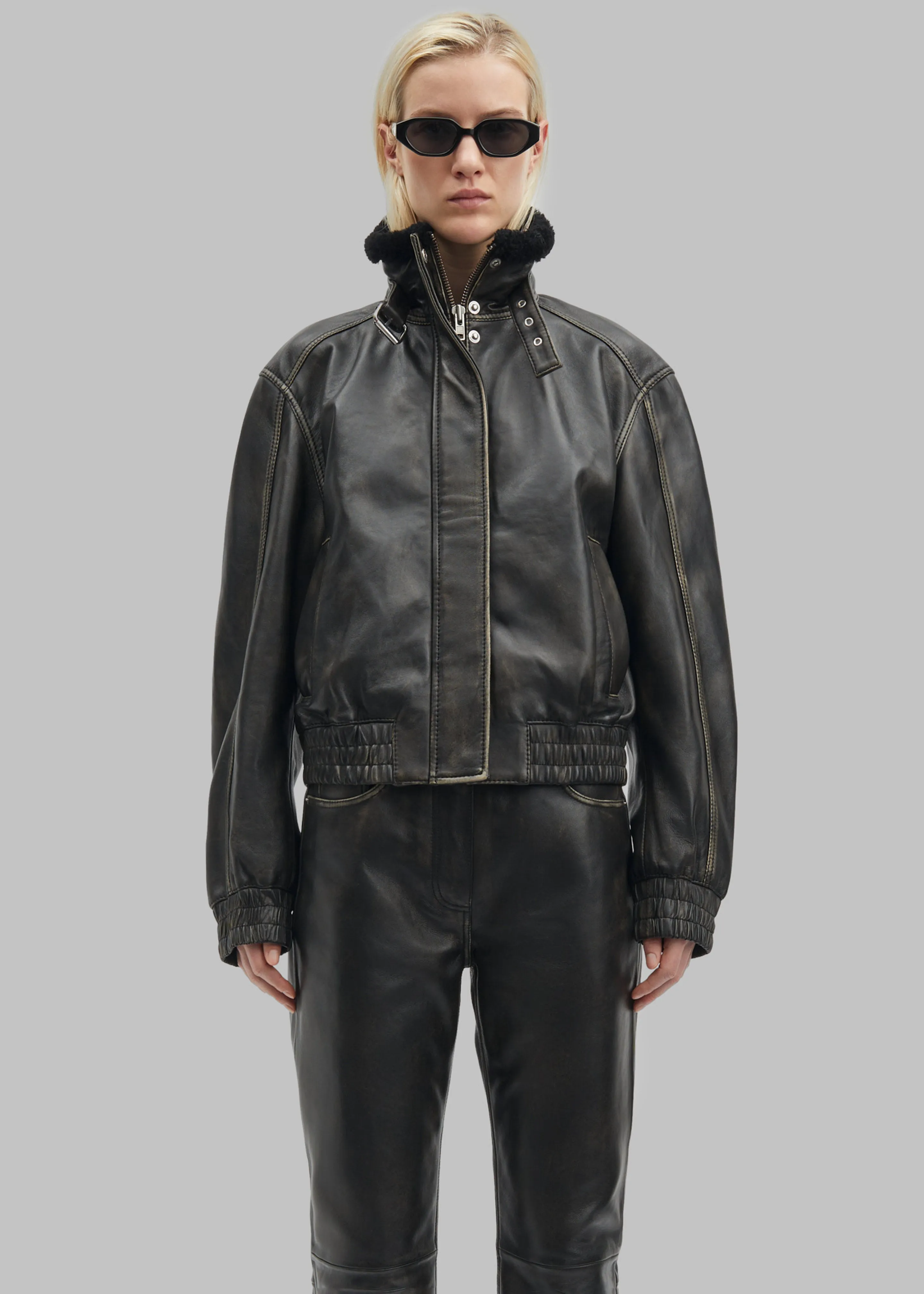 Samse Samse Sameadow Bomber - Washed Black Olive