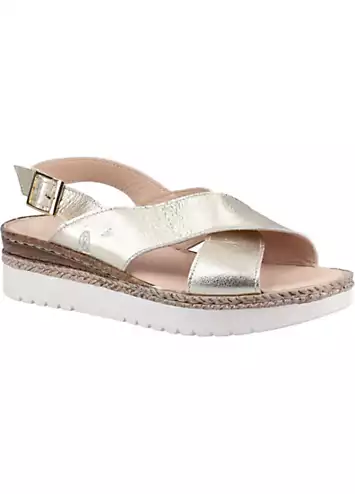 Saphira Gold Sandals by Hush Puppies | Look Again