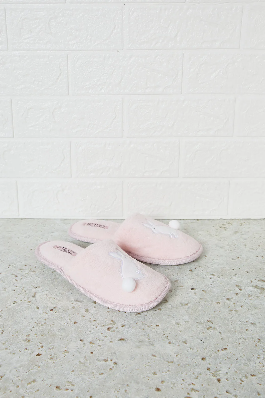 Senior Girls Pink Bunny Slipper