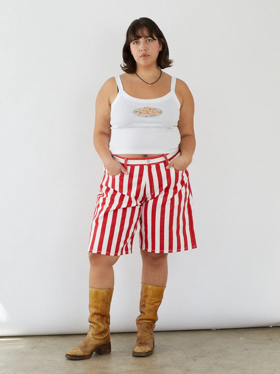 Shiloh Short - Pomodoro Stripe