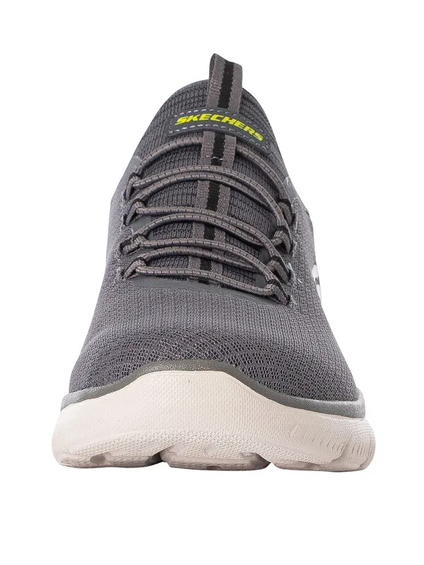 Skechers Slip Ins Summits High Range Trainers - Charcoal