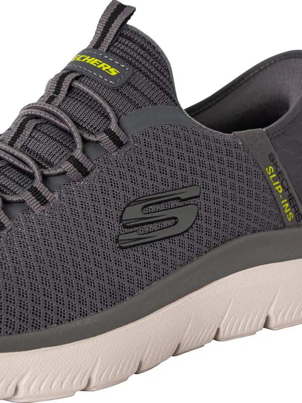 Skechers Slip Ins Summits High Range Trainers - Charcoal