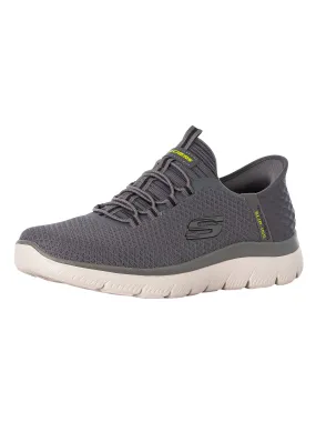 Skechers Slip Ins Summits High Range Trainers - Charcoal