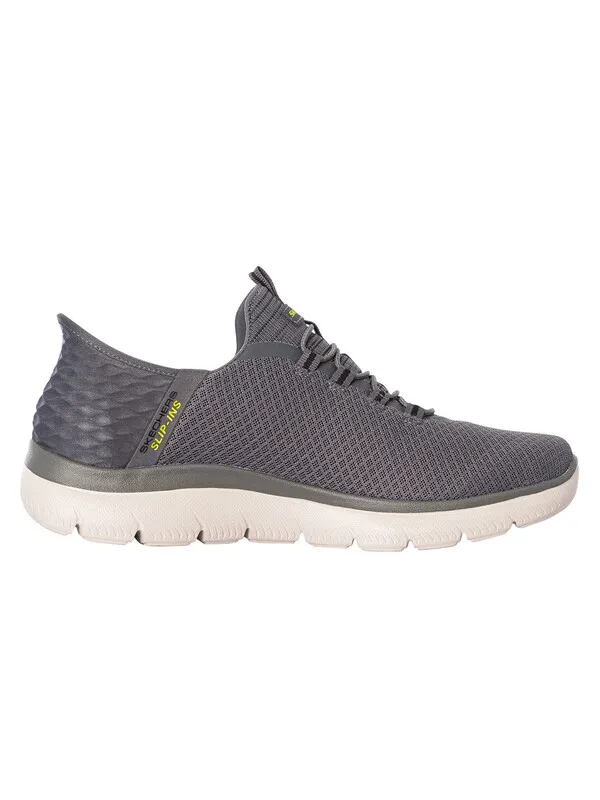 Skechers Slip Ins Summits High Range Trainers - Charcoal