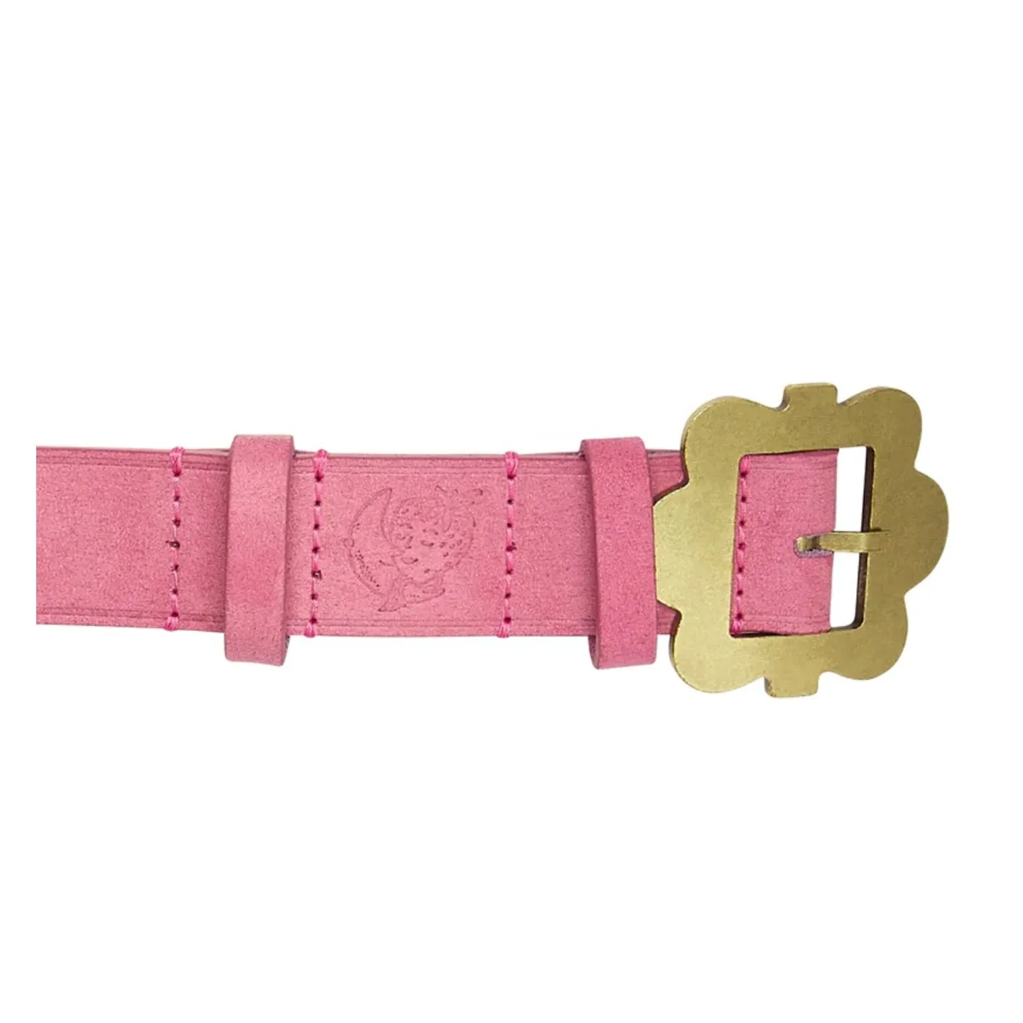 SKY HIGH FARM WORKWEAR BELT FLOWER BUCKLE PINK