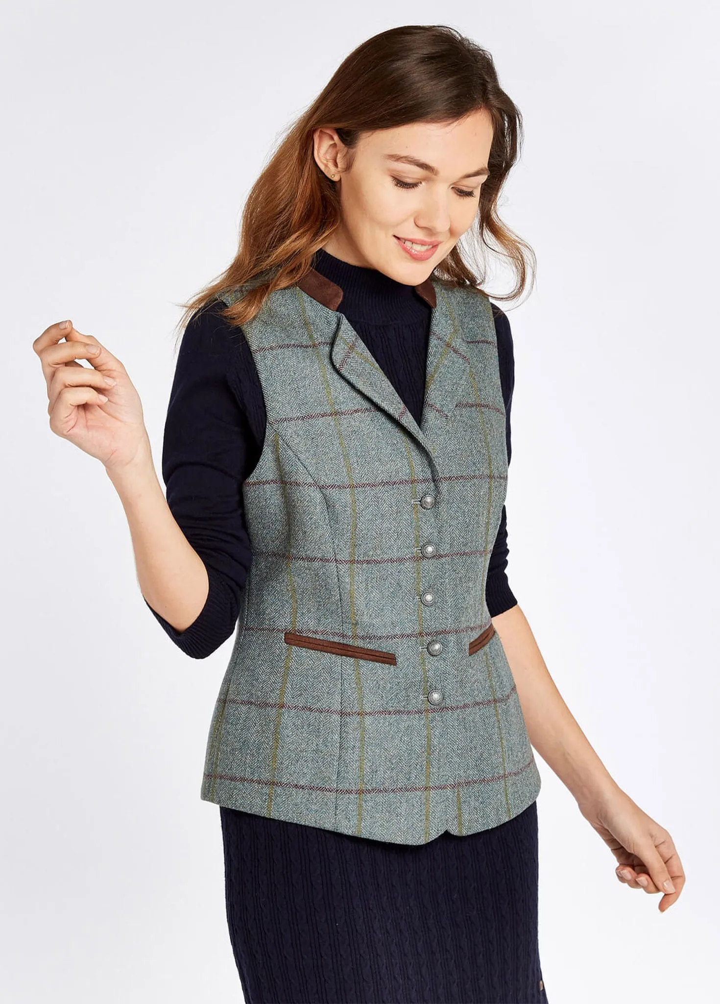 Spindle Tweed Waistcoat - Sorrel