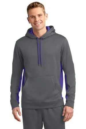 Sport-Tek Sport-Wick Fleece Colorblock Hooded Pullover. ST235